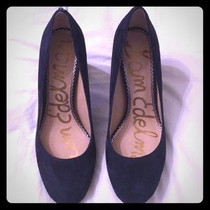Sam Edelman Suede navy heels